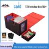 Dual Compartment Game Card Storage Box for 160+ Double Sleeved Cards - Fits Werewolf, Pokemon TCG, Ultraman Decks