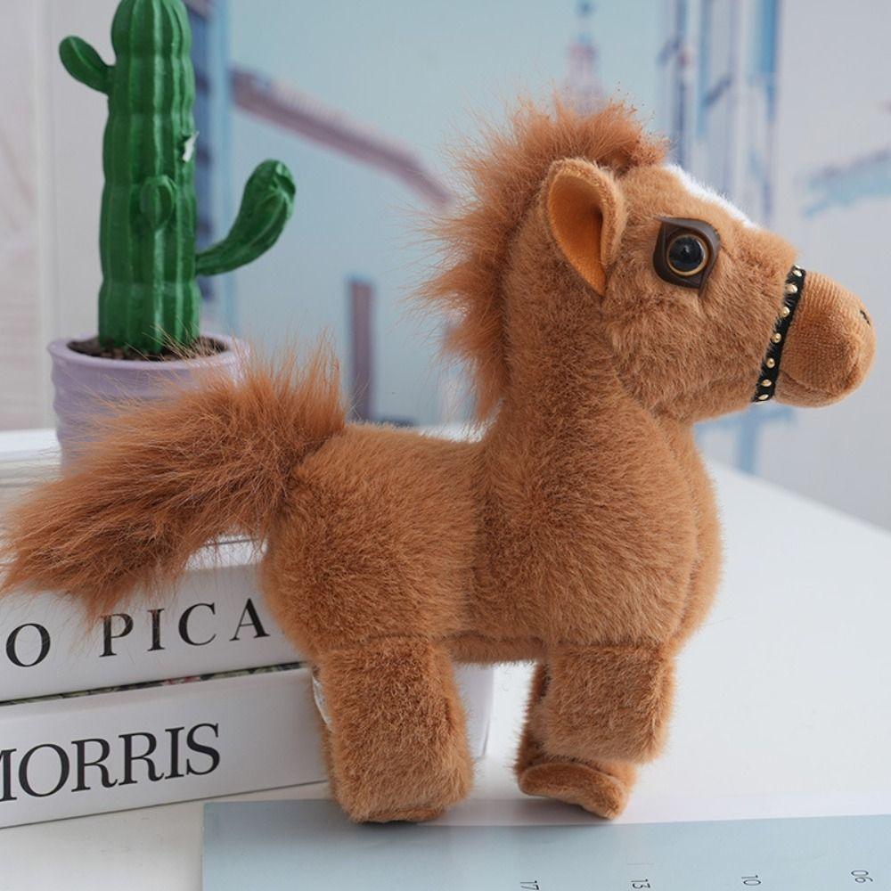 Плюшевая кукла на запястье, браслет-хлопушка, милая кукла, кукла-симуляция лошади, подарок на день рождения