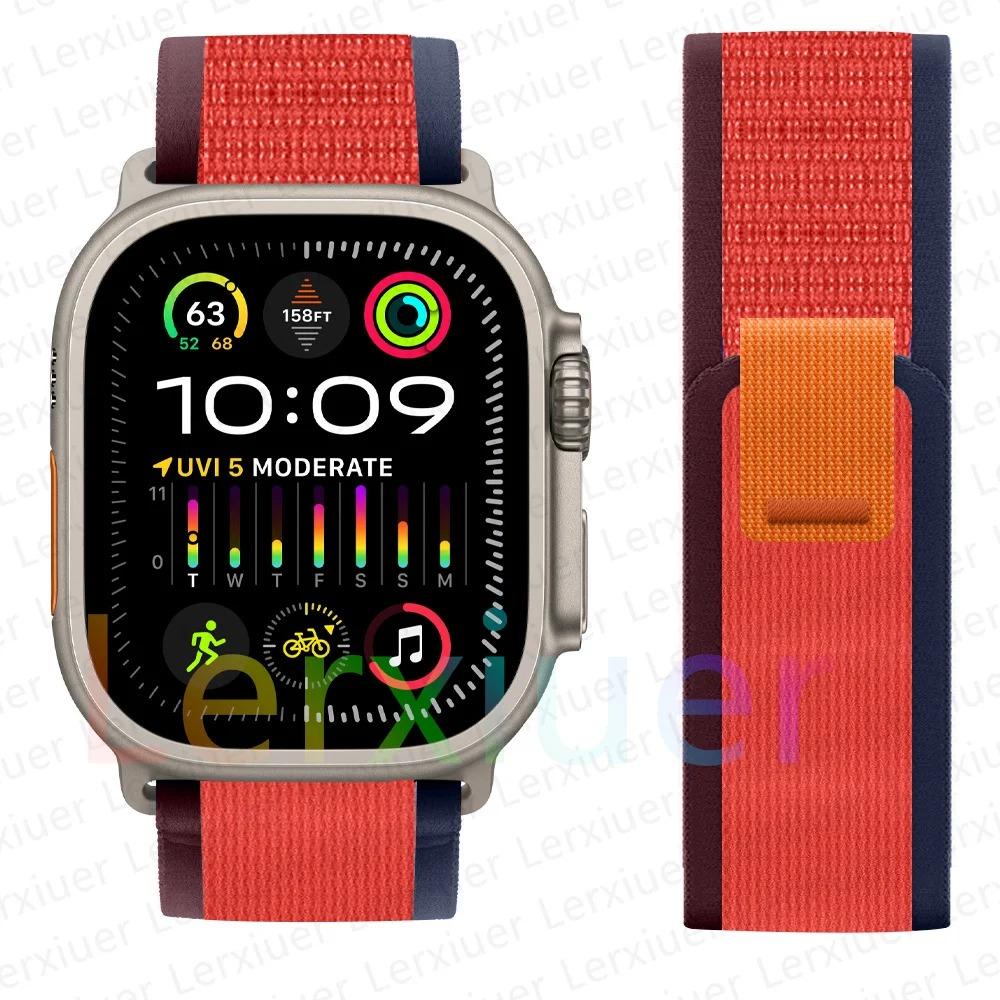 Ремешки для Apple Watch ultra2 ремешок 49мм 46мм 42мм 44мм 40мм 45мм 41мм Trail loop браслет correa iwatch series se 3 7 8 9 10 11