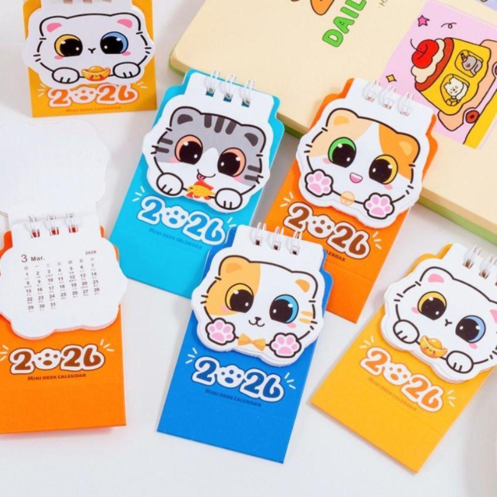 Portable Coil Calendar Mini Daily Planner New Schedule Planner Office Desk Accessories