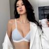 Женское летнее сексуальное тонкое белье без косточек с бретелькой на одно плечо, невидимое, с треугольной чашкой сзади, США