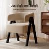 WEZHO French Light Luxury Solid Wood Leisure Chair