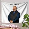 Розовая блестящая мем-человек Корона Гобелен Настенный подвесной Королева Дерзкий Забавный Эстетичный Настенный арт Комната в общежитии Спальня Гостиная Декор