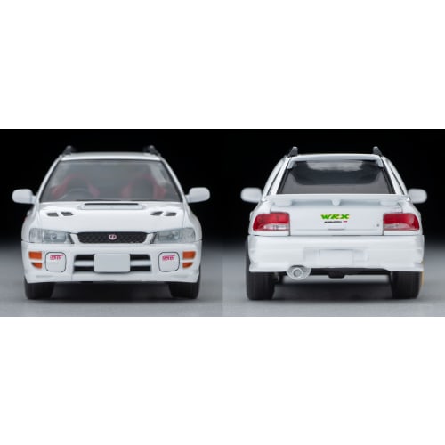 TOMYTEC Tomica Limited Vintage Neo 1/64 Scale LV-N281a Subaru Impreza Pure Sports Wagon WRX STi Version V White 1998 Model (Finished Product)