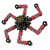 Transformable Robot Fidget Spinner: Black Tech Mechanical Toy for Children's Stress Relief