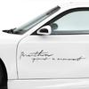 Black/White Waterproof  Accessories  English Letter Signature  Auto Decal  Vinyl  Car Stickers