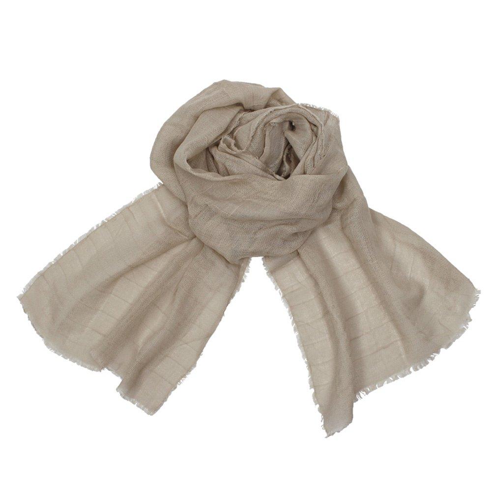 Plantia Organic Cotton Gauze Extremely Fully Woven Gauze Scarf Scarf, 36g, Lightweight, (New Brown)