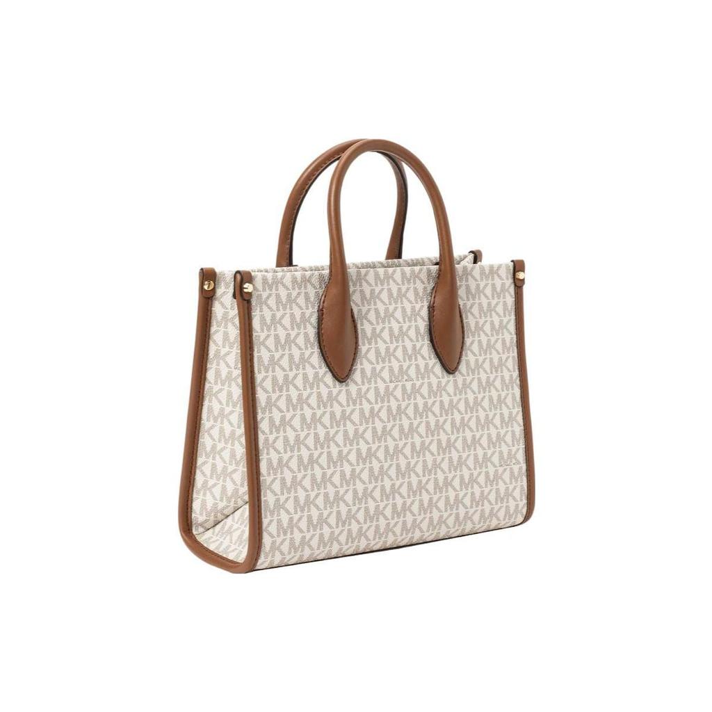 Michael Kors Сумка-тоут, Сумка на плечо, Сумка через плечо из канвы с покрытием, Маленькая женская, Цвет Ваниль, 35F2G7ZC5B-150