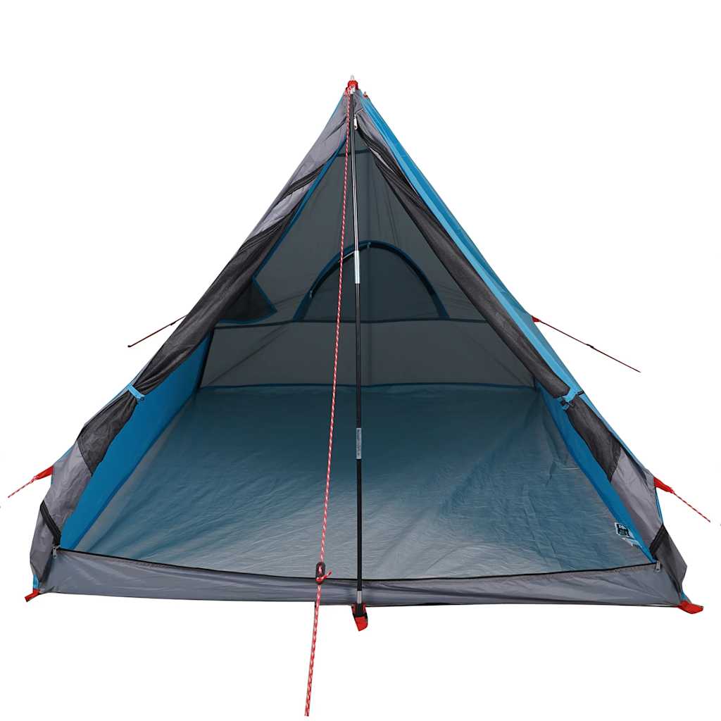 Camping Wedge Tent 2 Persons Blue Waterproof