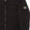 STONE ISLAND Куртка детская однотонная с лацканами на молнии приталенная с карманом с длинным рукавом детские куртки Черный 761610402-V0029