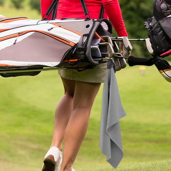 Магнитное полотенце для гольфа Салфетка для чистки мячей для гольфа Ткань с вафельным узором Аксессуары для гольфа Сумки для гольфа Тележки Клюшки