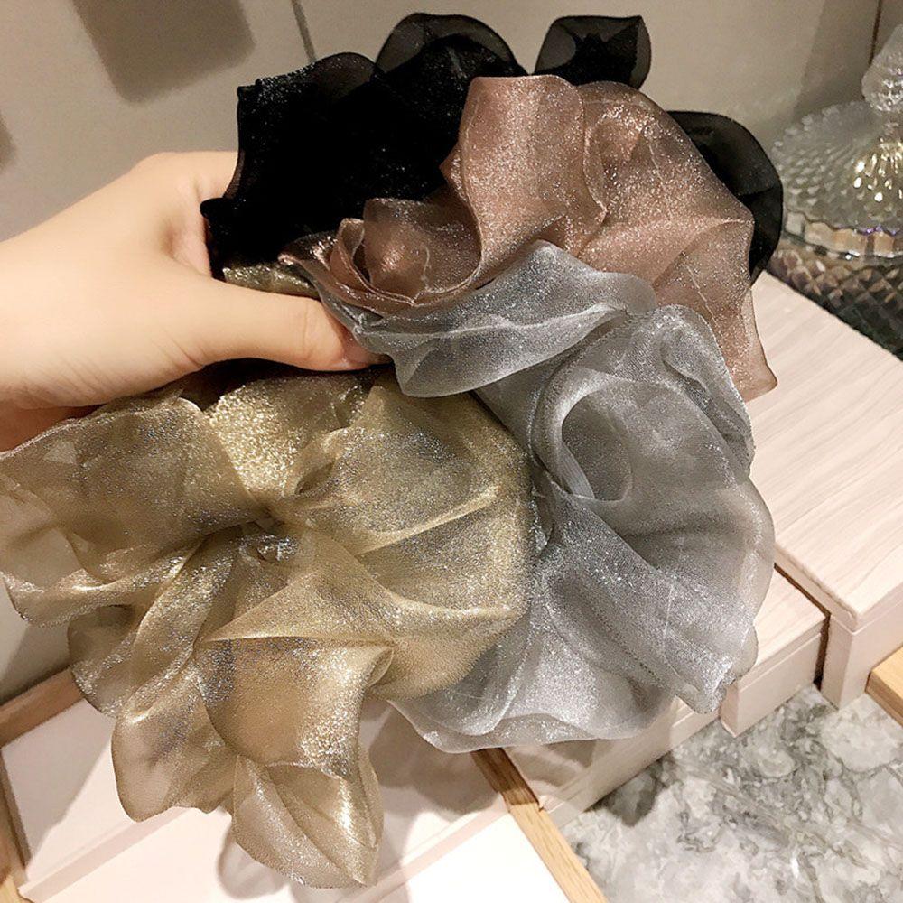 Hairband Headwear Fashion Hair Ropes Elastic Hair Ties for Women Girls Oversized Hair Scrunchies