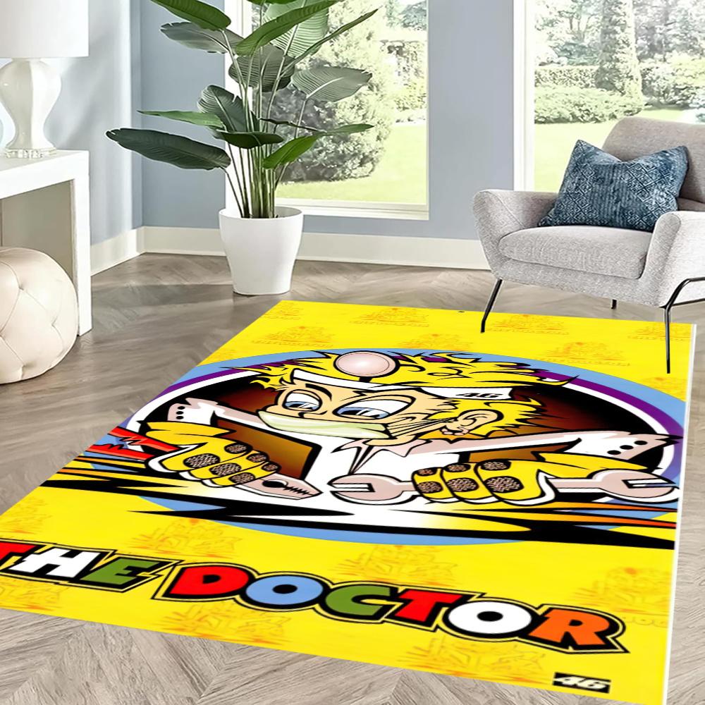 Doctor Valentino Rossi Floor Mat Perfect For Balcony Entryway Living Rooms Kitchen Antislip Carpet Decorate Offices