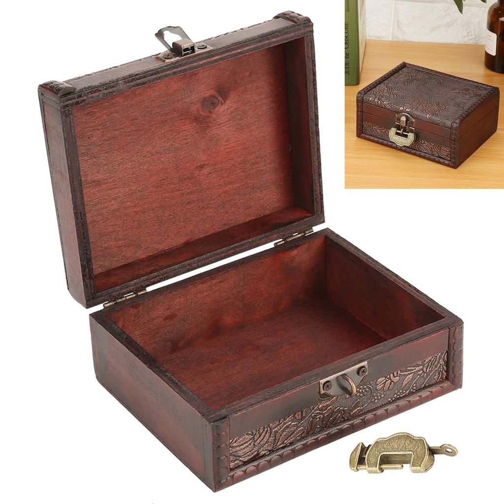 Wooden box , European with lock, fine workmanship, unique appearance, service life, great for loved , inner prevents