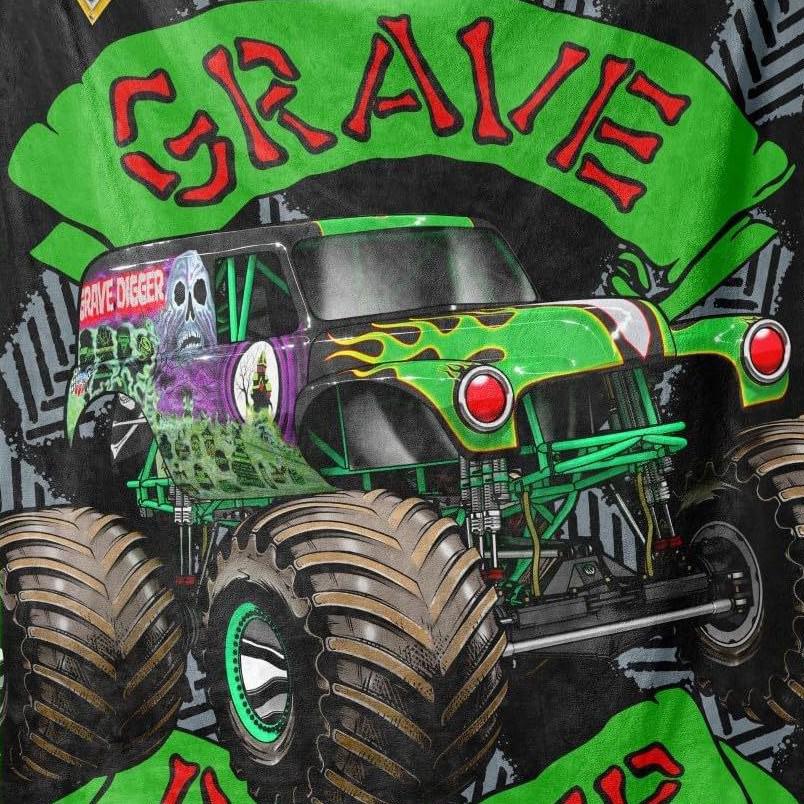 Фланелевое одеяло Monster Jam Truck – Плед для декора спальни и вечеринки