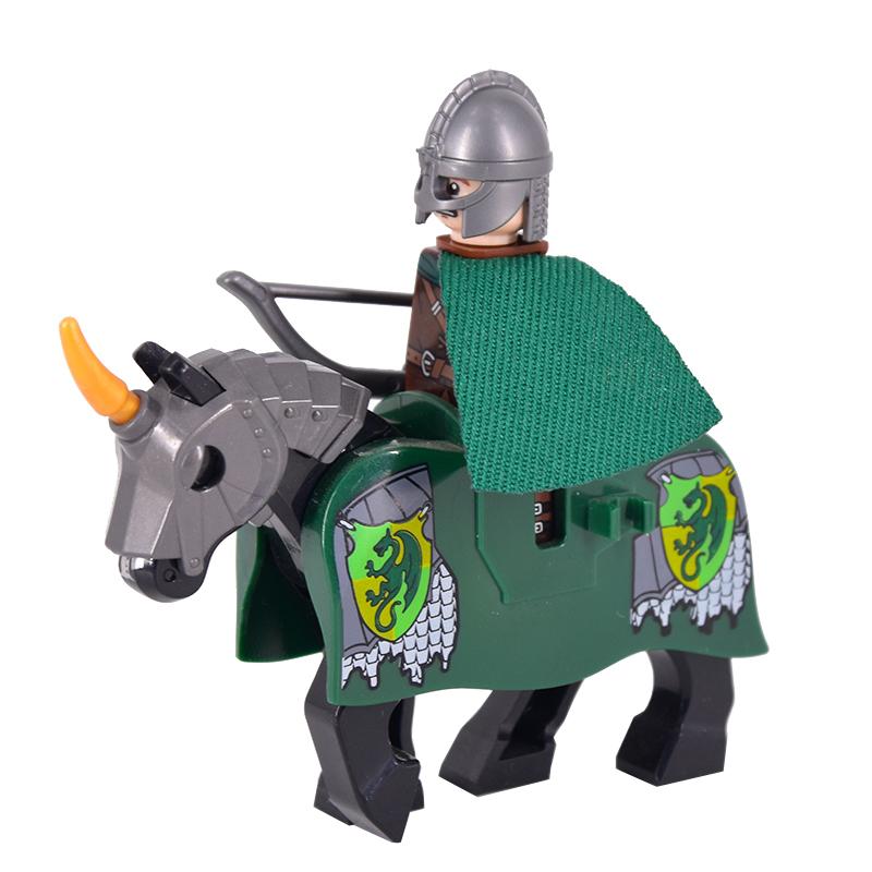 Medieval Rohan Gondor Knights Lotr Figures Building Blocks The Guard Soldier With War Horse Bricks Toys for Children XMAS Gifts