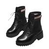 Shoes Support Martin Boots Spring and Autumn Single Fleece Boots Year British Style Fleece Platform Boots