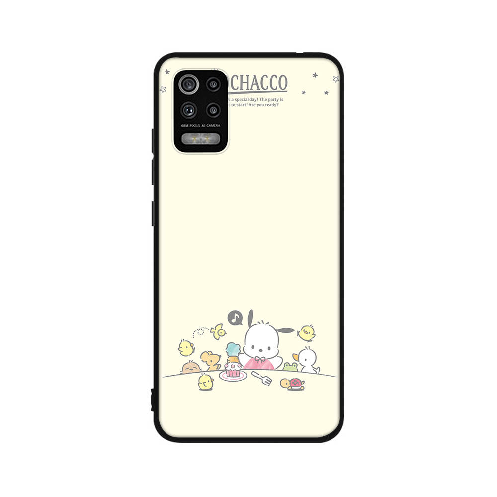 Чехол KT73 Pochacco для Samsung A04 A14 A23 A34 A54 M23 M33 M52 M53 Realme 10 9 C30S C35 C55 VIVO Y02S Y21 Y33S Y51 X80 Pro Прозрачный чехол