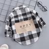 Kids Plaid Long Sleeve Button Down Shirt for Boys and Girls Spring Autumn