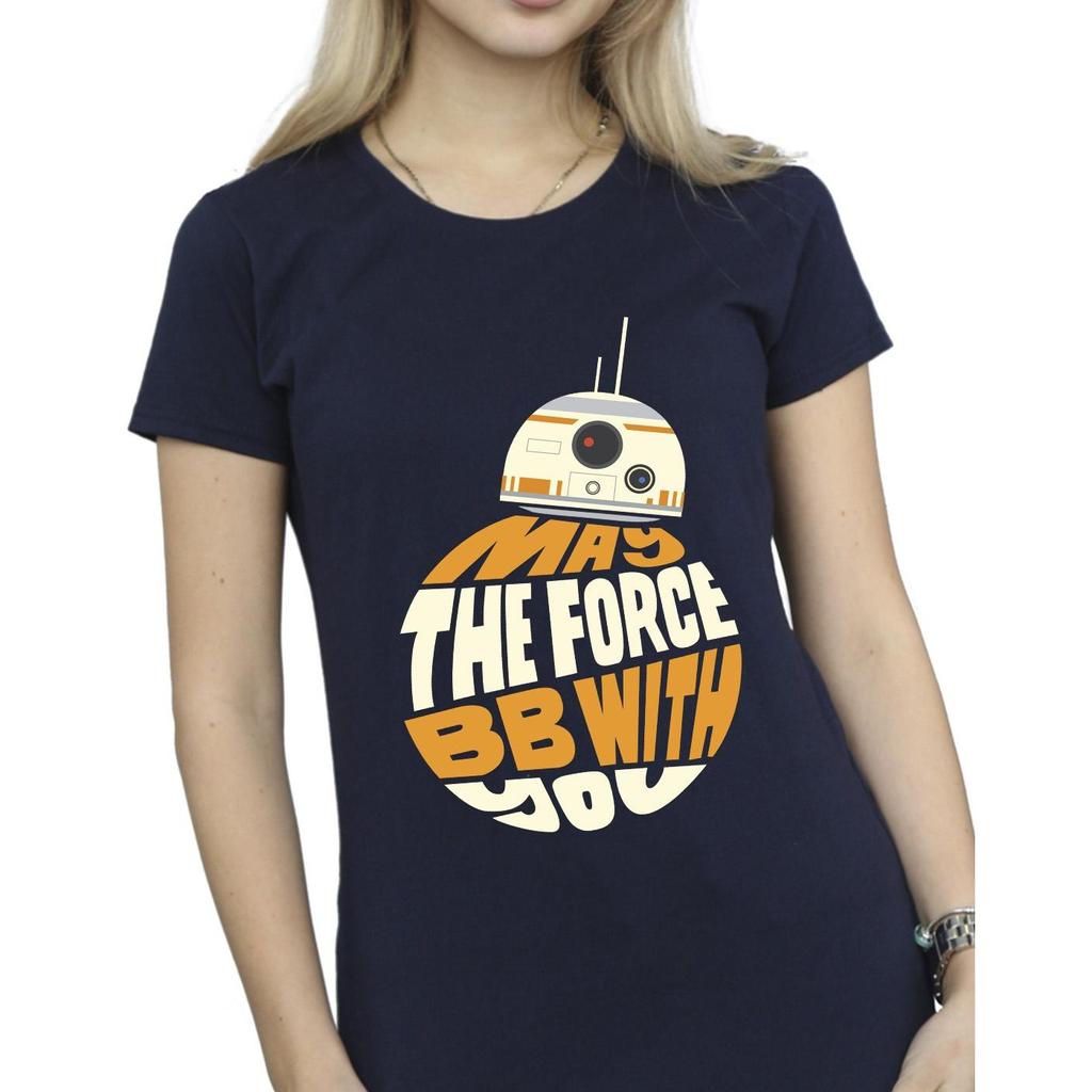 Star Wars Womens/Ladies May The Force BB8 Cotton T-Shirt
