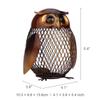 metal owl sculpture home decoration craft owl piggy ban Desktop ornaments