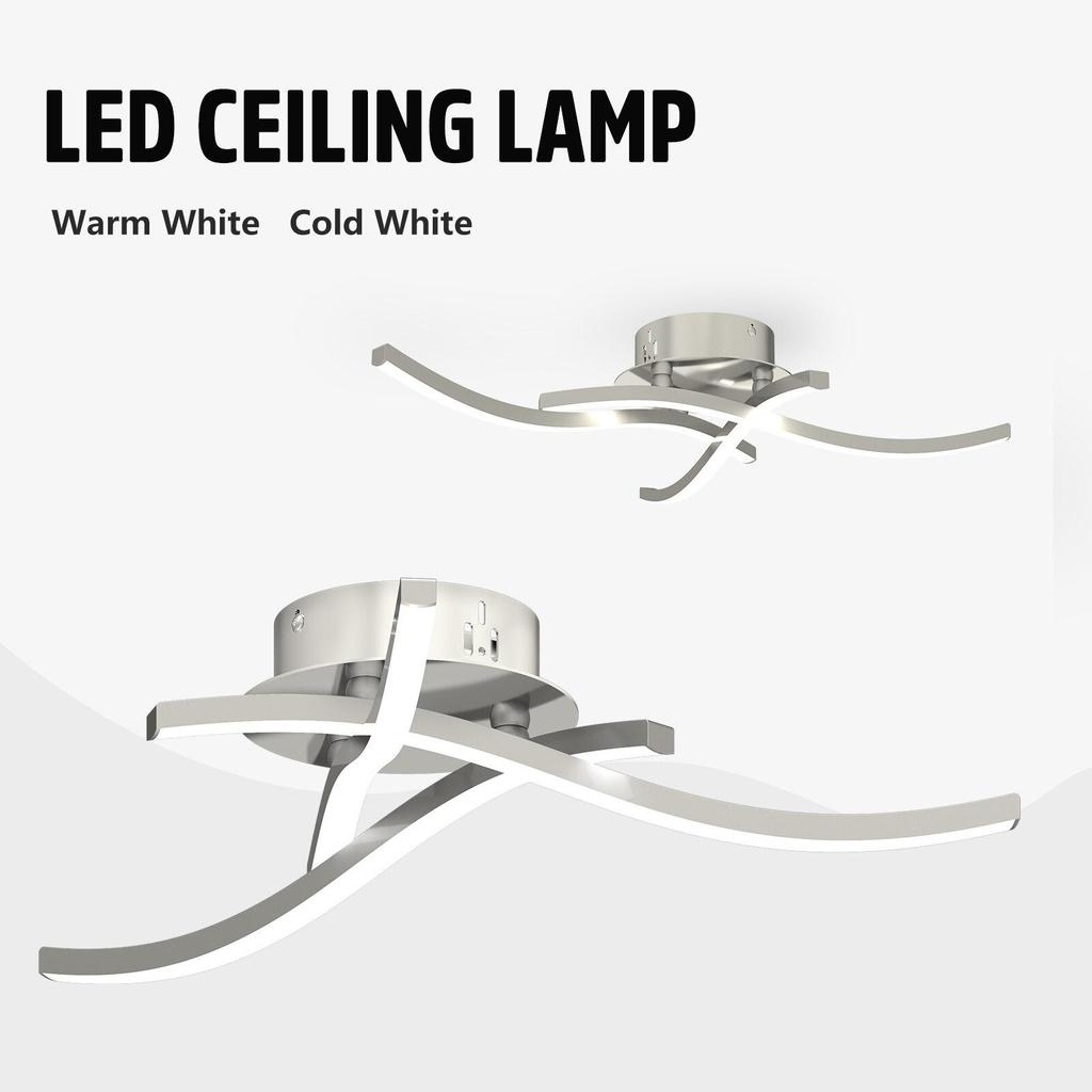 Светодиодные Потолочные Светильники для Интерьера 24 Вт Волна Дуга Потолочный Светильник Для Спальни Столовой Гостиной Домашней Комнаты