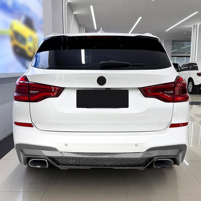 Для BMW X3 G01 M Sport 2018-2026 X3M Стиль Высококачественный ABS Автомобильный Задний Бампер Губа Спойлер Глянцевый Черный Карбоновое Волокно Вид Обвес