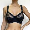 Women's Floral Lace Bra Plus Size Firm Hold Non Wired Non Padded Full Coverage Minimizer for Big Busted