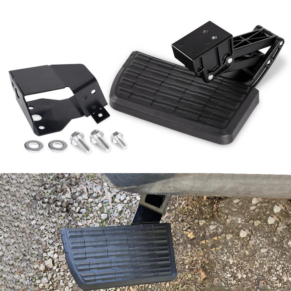 ZSRacing-Retractable Back Rear Bumper Foot Step Bed Step Aluminum Alloy For Dodge Ram 1500 2500 3500 1500 Classic TBS001