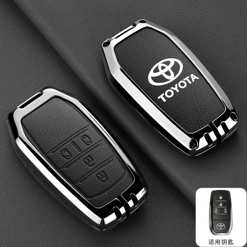 4/5 Button Fashion Zinc Alloy Car Key Cover Shell Bag Accessories For Toyota Noah Voxy Trunk 2022 2023 2024 Alphard 2020 2021