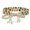Belt Ethnic Womens Braided Women Handmade Colourful Wooden Bead Belts Ladies Waist Casual Wide