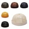 Unisex Mesh Skullcap Sailor Hat Breathable Hip Hop Rolled Cuff Brimless Beanie Cap Casual Outdoor