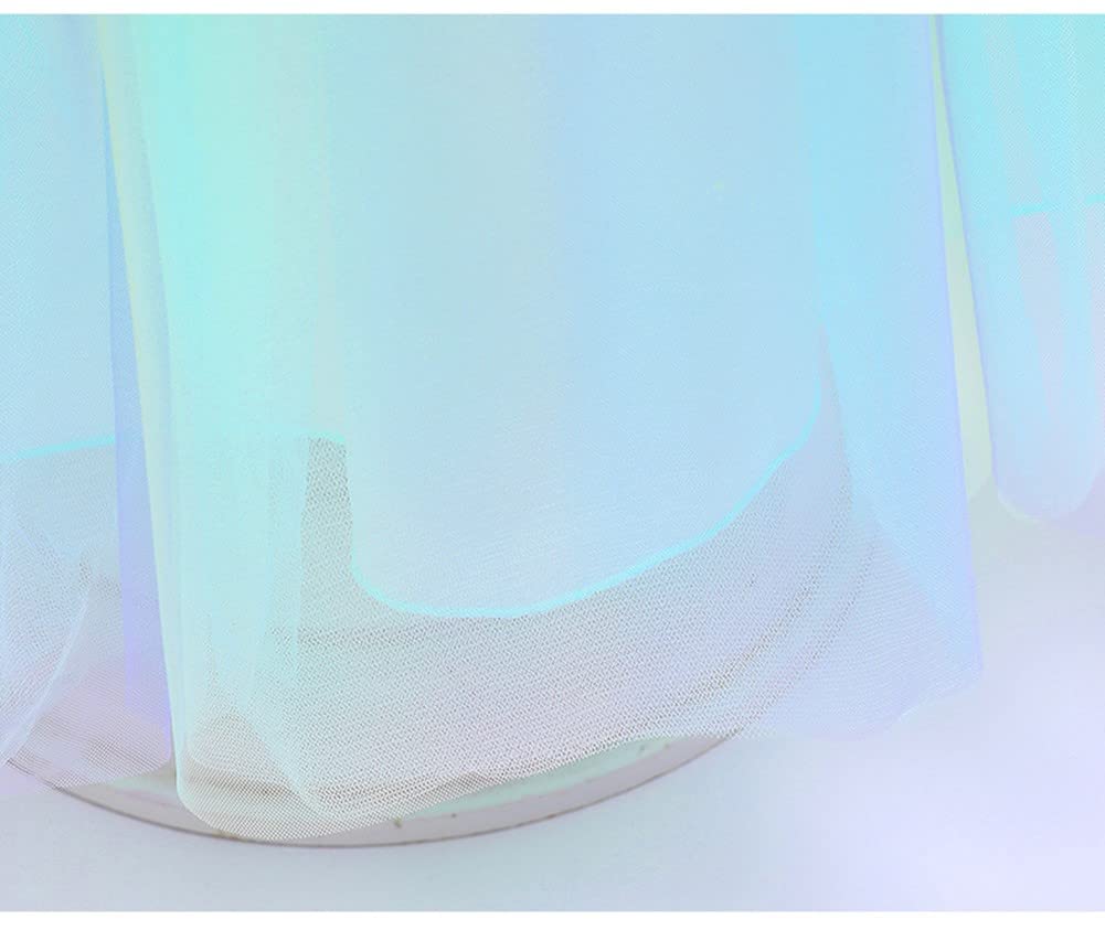 Xuehoua Luo Princess Short Sleeve Tulle Cosplay Costume for Princess Cosplay Celebrations Dress, Kids' Dress, Girls, Costume, Transformation, Outfit,