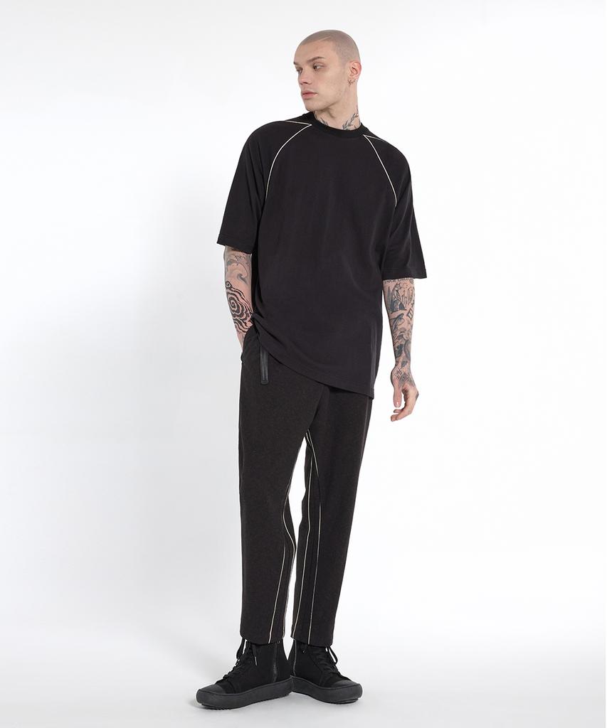 Футболка с рукавом реглан Digeunag (Черный/Слоновая кость)_ Pe1Ts2121