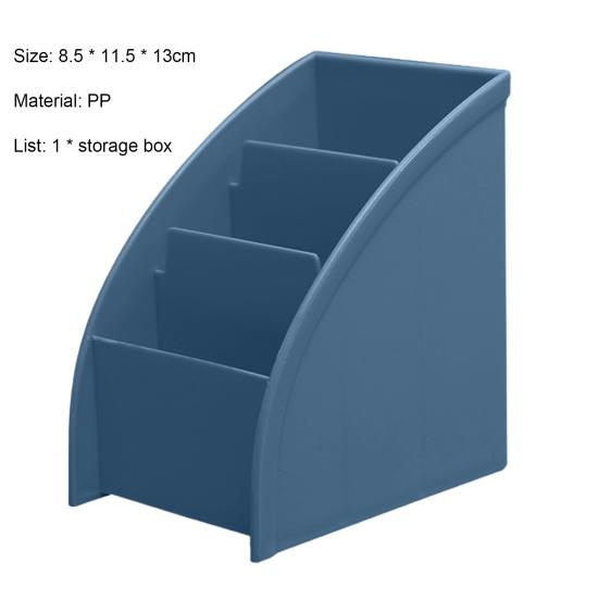 Настольный органайзер, противоскользящий, универсальный, с 3 отделениями, для хранения кистей для макияжа, для офиса