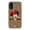 Чехол - Gucci - Iphone 16 - Минни - Мягкий - Синтетический