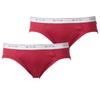 Трусы BVD GOLD короткие цветные бикини-трусики 2P хлопок WEB Exclusive G034A2P красные [BVD] 100% мужские [Товар]