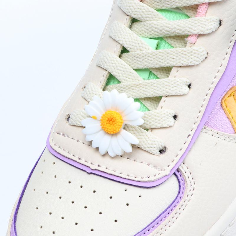 1 шт. Подвески для обуви в виде хризантем и подсолнухов, клипса, маленькая маргаритка, украшение для шнурков, садовые аксессуары для обуви, пряжка, женские