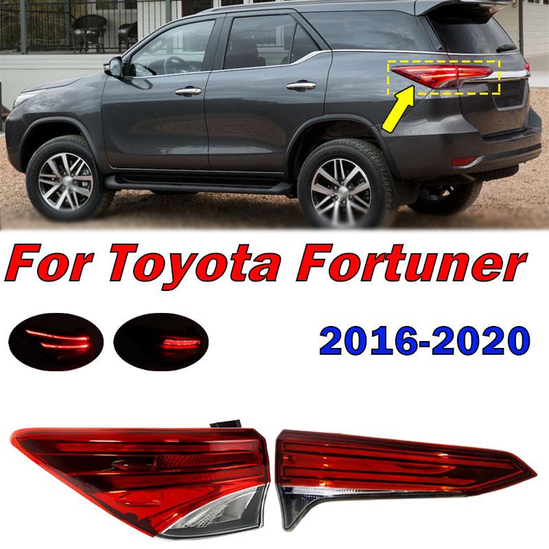 Для Toyota Fortuner 2016 2017 2018 2019 2020 Автомобильный задний фонарь Задний ходовой огонь Стоп-сигнал Задний фонарь Сигнальный фонарь