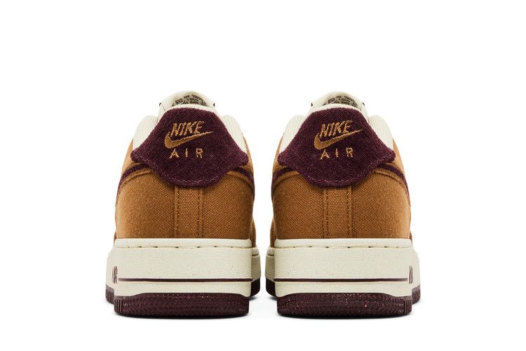 Nike Air Force 1 Low Light British Tan Burgundy Crush (GS) кроссовки