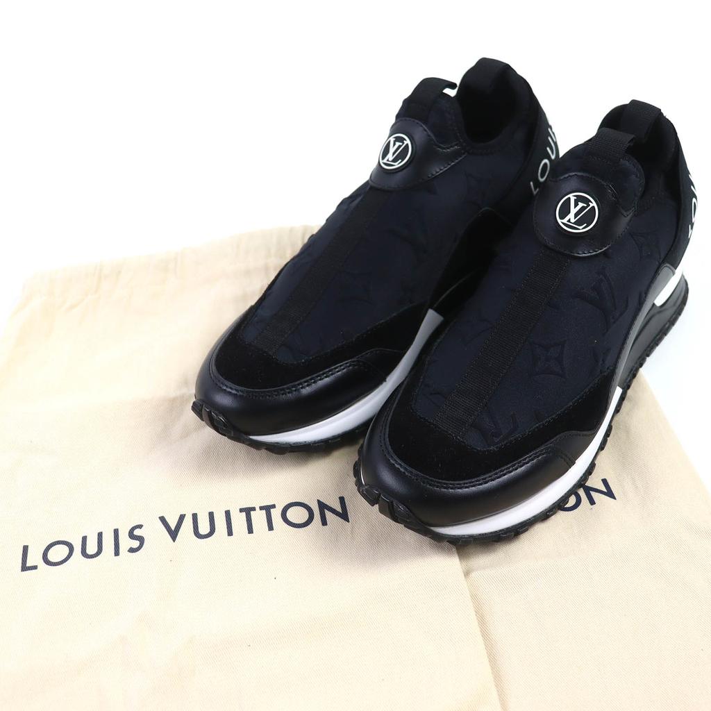 Pristine LOUIS VUITTON sneakers Runaway line LV logo monogram fabric 37 Used