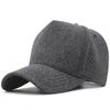 Wool Big Size Basebal Cap 5 Panels Man Outdoors Warm Felt Sport Hat 56-60cm 60-65cm