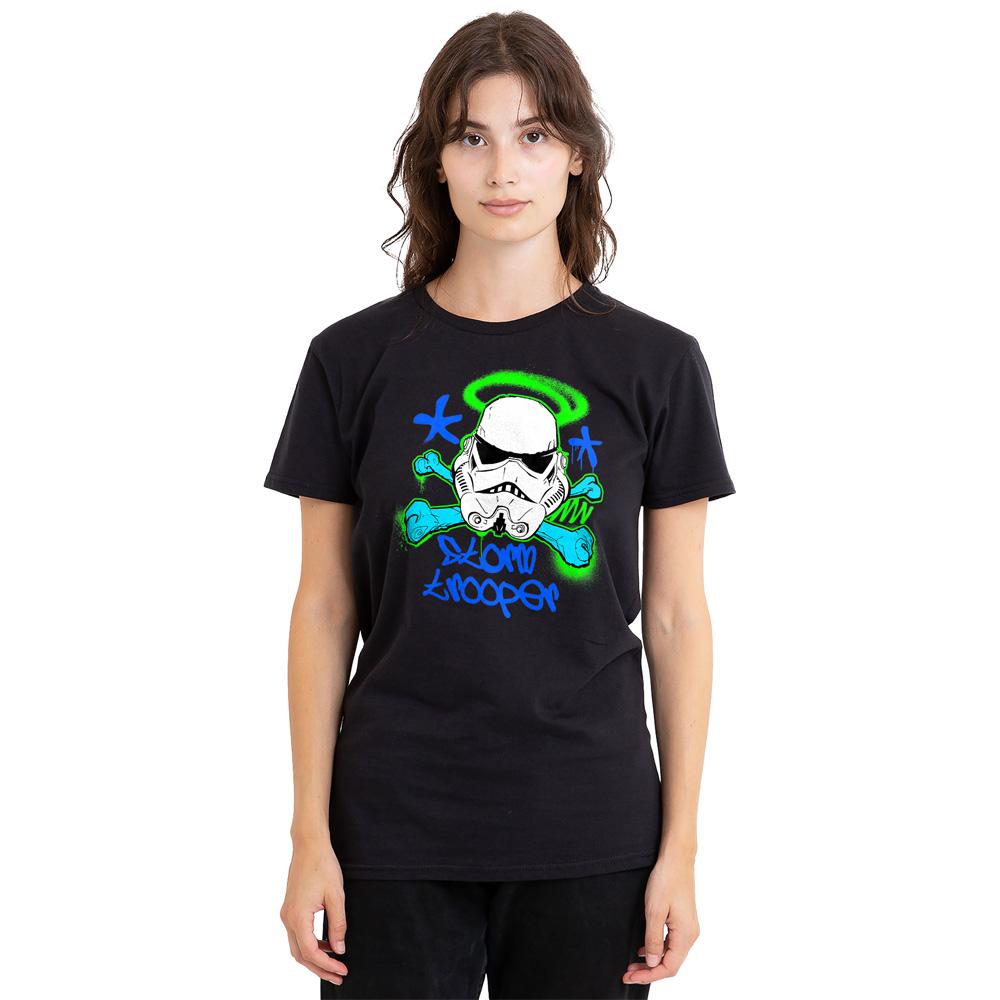 Star Wars Unisex Adult Stormtrooper Stencil T-Shirt