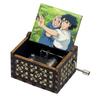 Anime Howl's Moving Castle Black Wooden Music Box Merry Go Round of Life Theme Fans Friends Mechanical Birthday Lovely Gifts