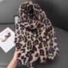 New Style Scarf for Women In Winter Korean Style Leopard Print Scarf Printed High End Imitation Cashmere Thickened Warm Shawl