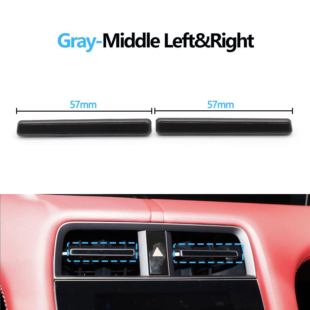 Car Middle Air Conditioning Central AC Vent Grille Air Vent Trim Strip For Porsche Taycan 9J1 2019 2020 2021 2022 2023