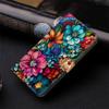 A55 A16 Кошелек Чехол для Samsung Galaxy A16 A55 A35 A25 A15 A51 A71 A31 A41 Чехол 3D Цветок Расписная Кожаная Карта Слот Чехол для Телефона