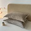 Solid Color Pillows Cover Velvet Pillowslip Funda Almohada 48x74cm Pillowcase Rectangle Cushion Cover 2pcs Warm Pillow Cases