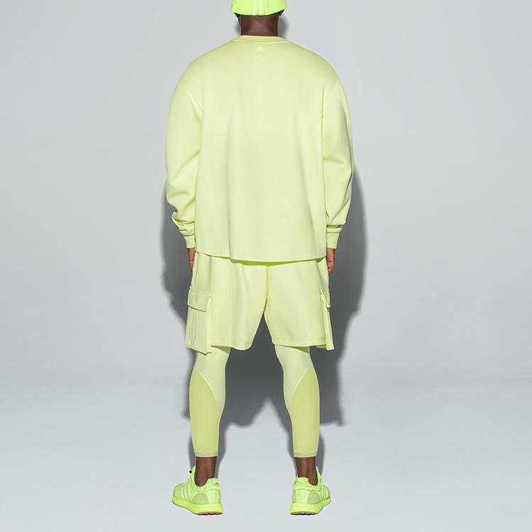 Adidas Originals X Ivy Park Adidas Originals Trefoil X Ivy Park Embroidered Logo Solid Sweatshirt Unisex Tops Light-Yellow H25162