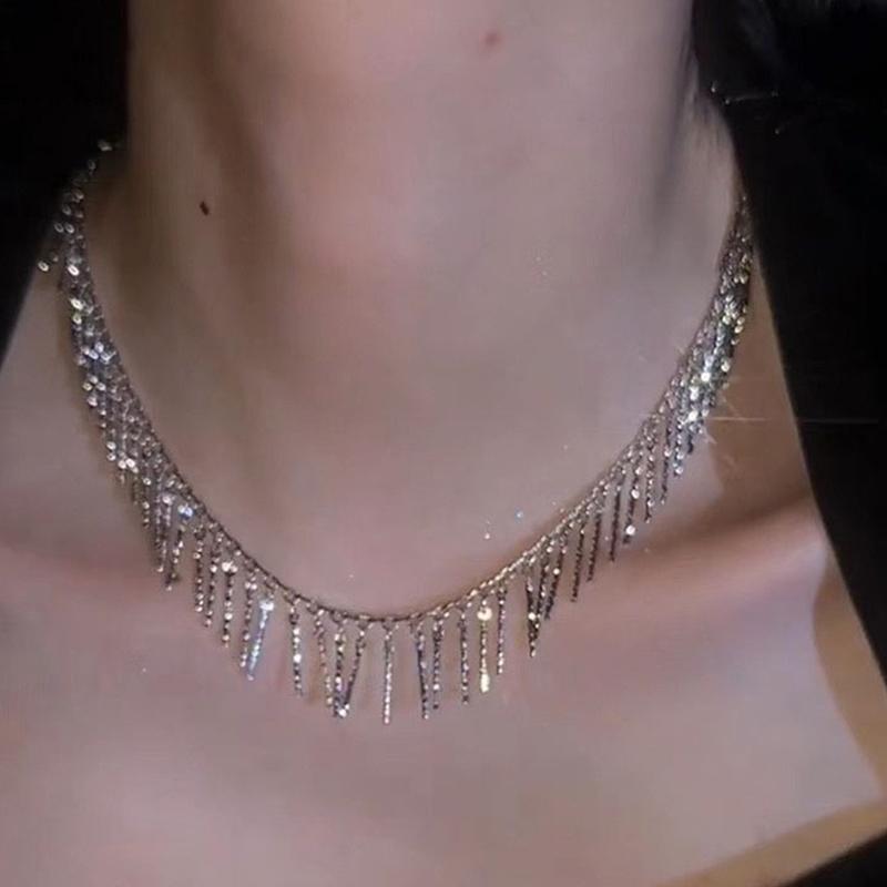 Короткое ожерелье с кисточками, чокер для женщин, воротник-чокер, модные винтажные украшения, подарок на вечеринку